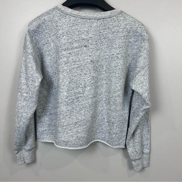 Abercrombie & Fitch Women’s Cropped‎ Sweater Rainbow Stripe Pride XS Gray - Picture 4 of 7